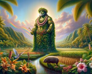 Lono &ndash;&ndash;&isin; El dios de la paz y la fertilidad Hawaiana